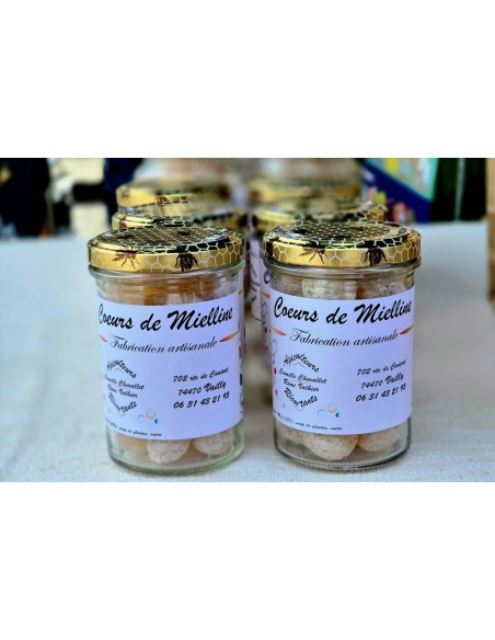 Bonbons miel cœur coulant
